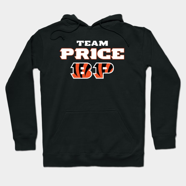 Team Price BLACK SHIRTS Hoodie by LeftCoast Graphics